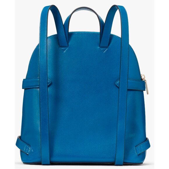 S Kate Spade Staci Dome Backpack Sapphire Ice Leather Blue Bag K7340 NWT $359 main image 5